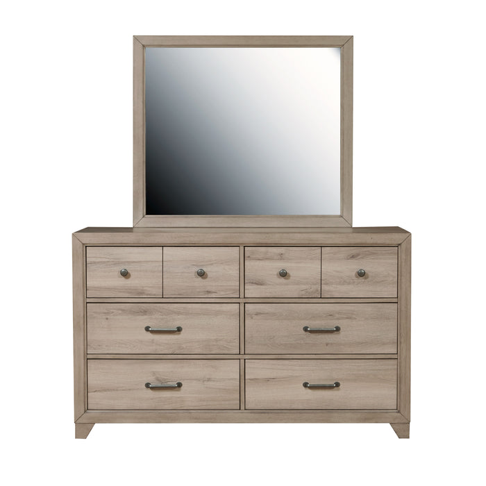 River Creek - Kids 6-Drawer Dresser - River Birch Brown