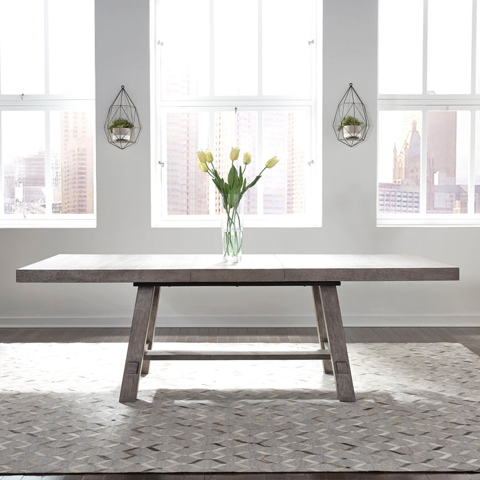 Modern Farmhouse - Trestle Table Set - Gray