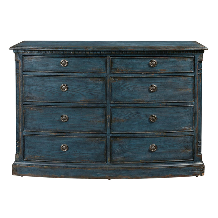 Pulaski Accents - Robin Egg Blue 8 Drawer Dressing Chest - Blue