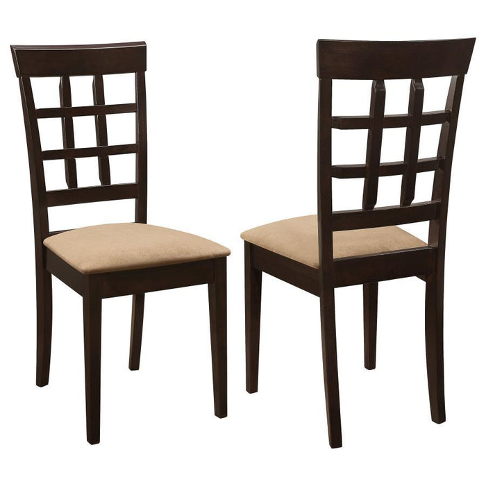 Gabriel - Lattice Back Side Chairs (Set of 2) - Cappuccino