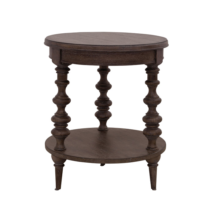 Revival Row - Round End Table - Brown