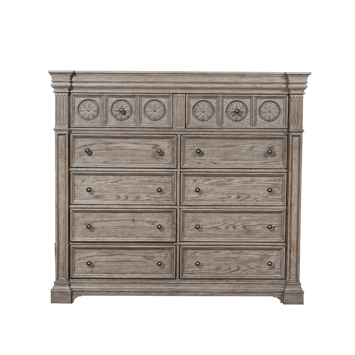 Kingsbury - 10 Drawer Master Chest - Gray