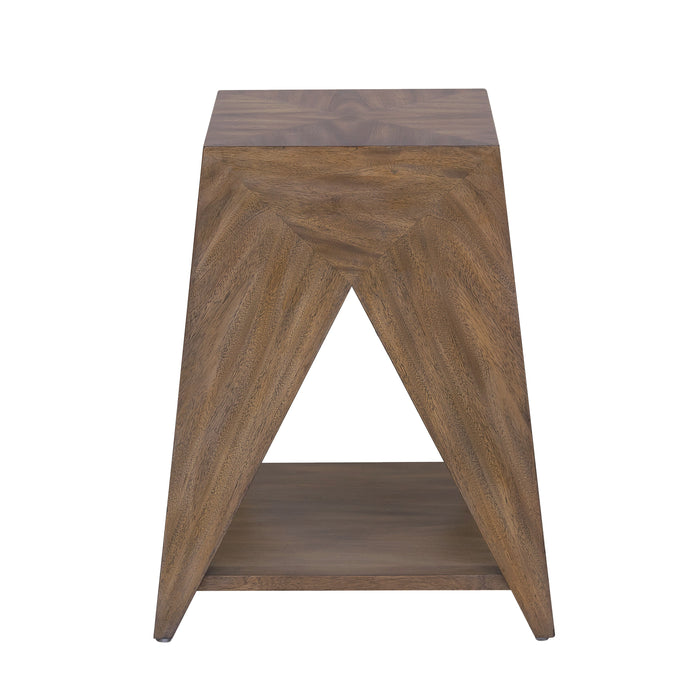 Pulaski Accents - Geometric Shaped Accent Table - Brown