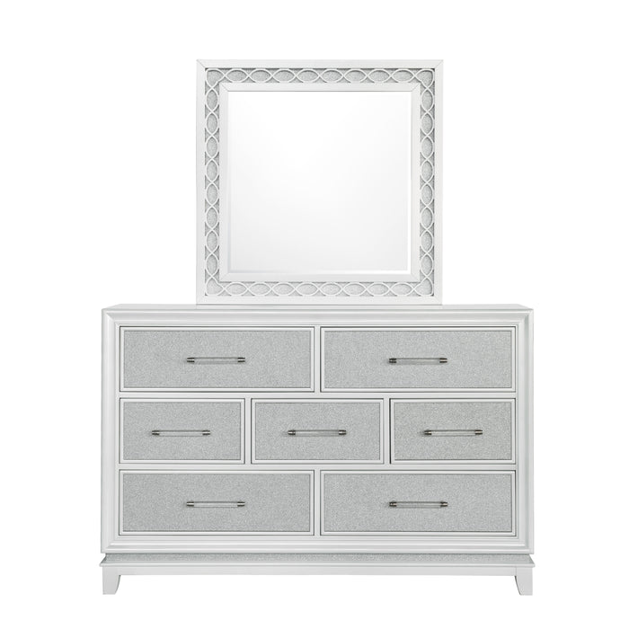 Starlight - 7 Drawer Dresser with Mirror and LED Lighting