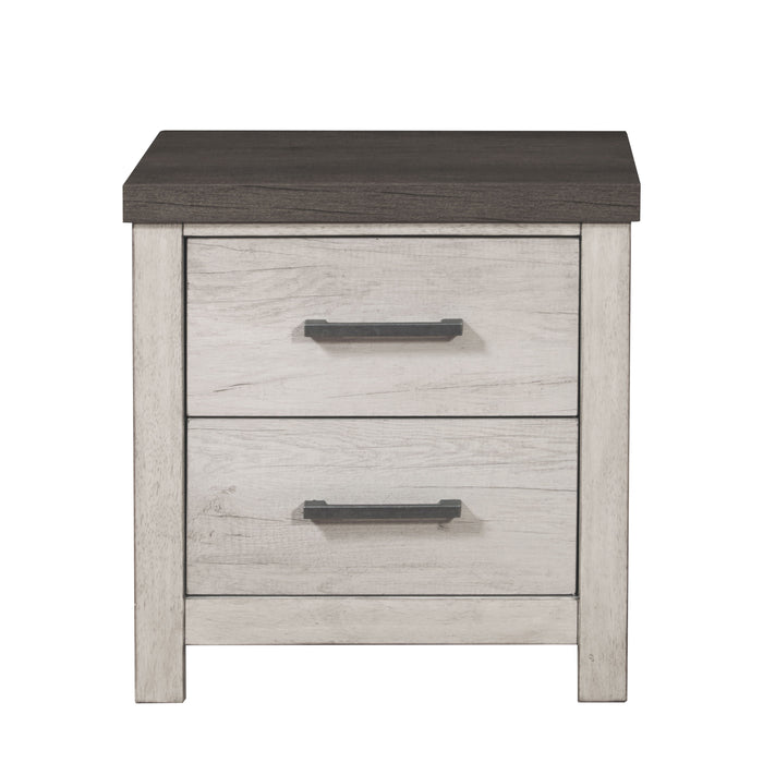 Riverwood - Nightstand With Usb Port - Gray