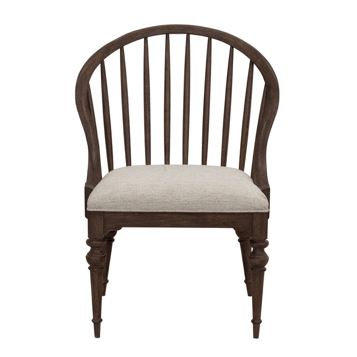 Revival Row - Spindle Back Arm Chair - Brown