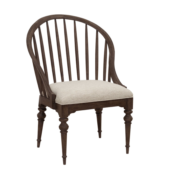 Revival Row - Spindle Back Arm Chair - Brown