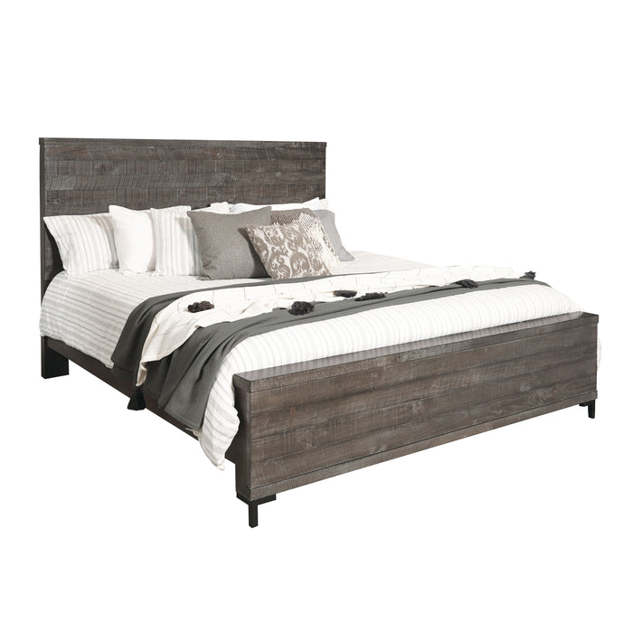 Austin - Queen Panel Bed - Dark Brown