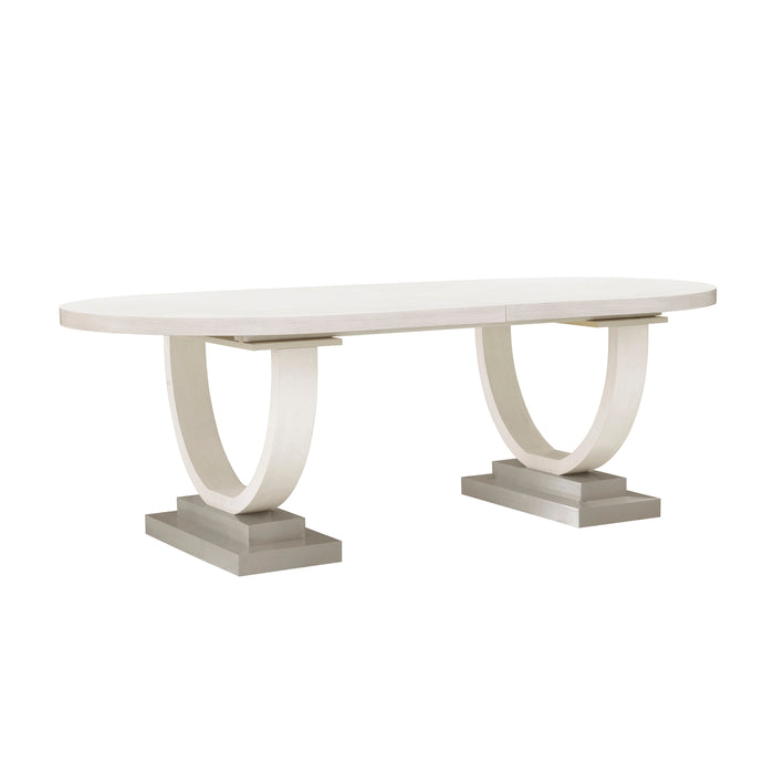 Brighton - Trestle Table With Leaf Extension - White