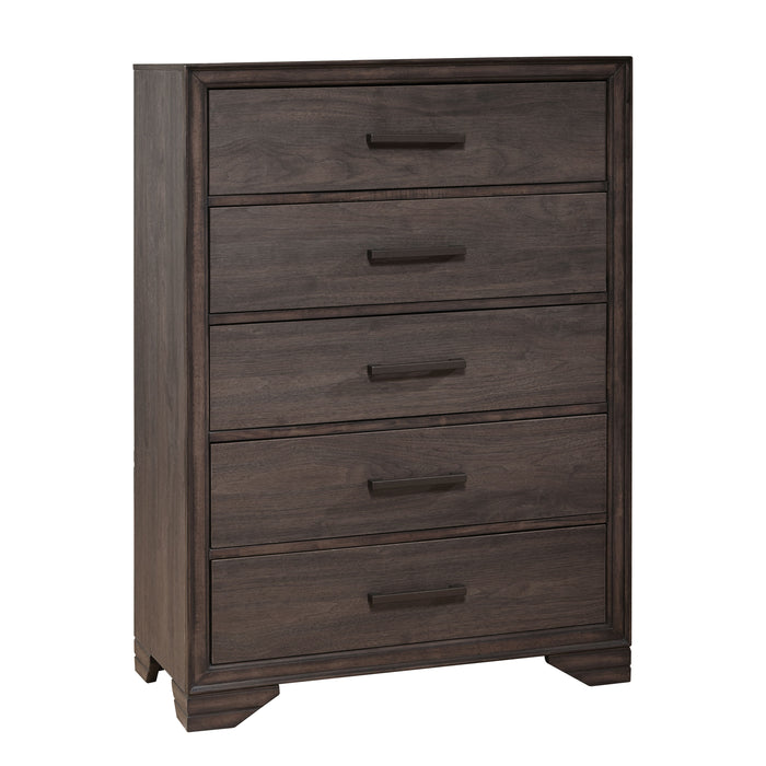 Granite Falls - 5-Drawer Kids Chest - Espresso Brown