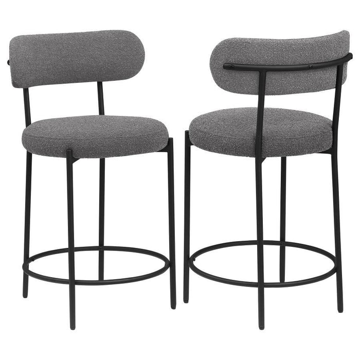 Viola - Boucle Upholstered Bar Stool (Set of 2)