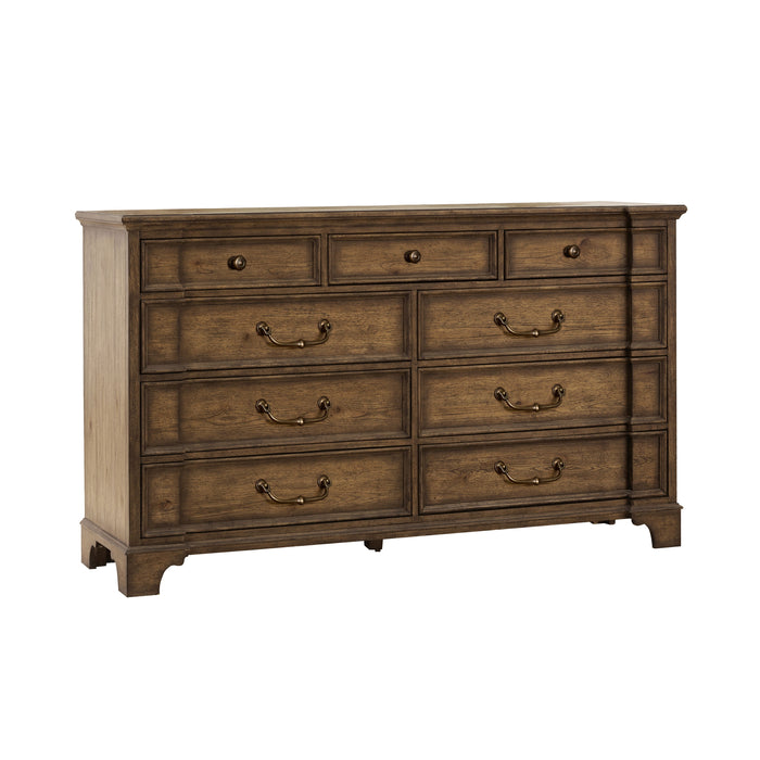 Revival Row - 9-Drawer Dresser - Brown