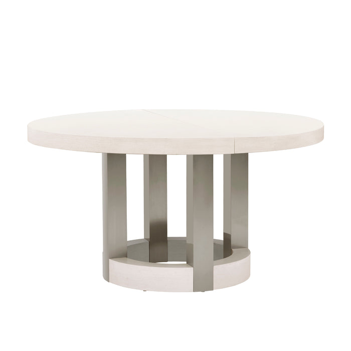 Brighton - Round Table With Leaf Extension - White