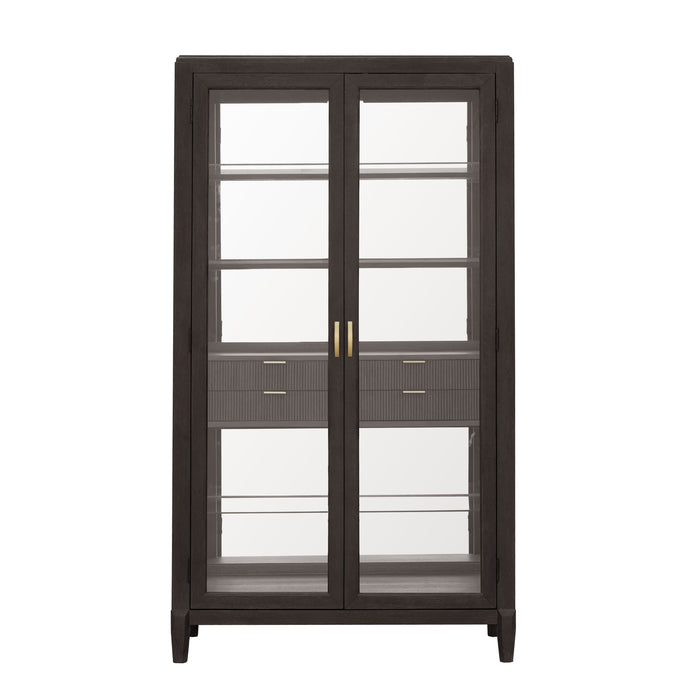 West End Loft - Curio with Drawers - Brown