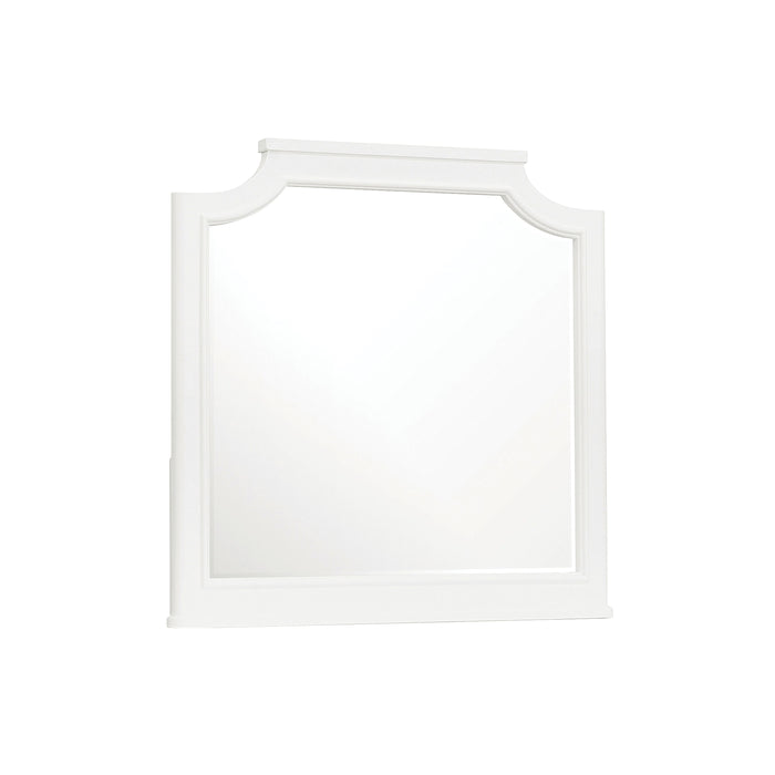 Savannah - Beveled Dresser Mirror - White Finish