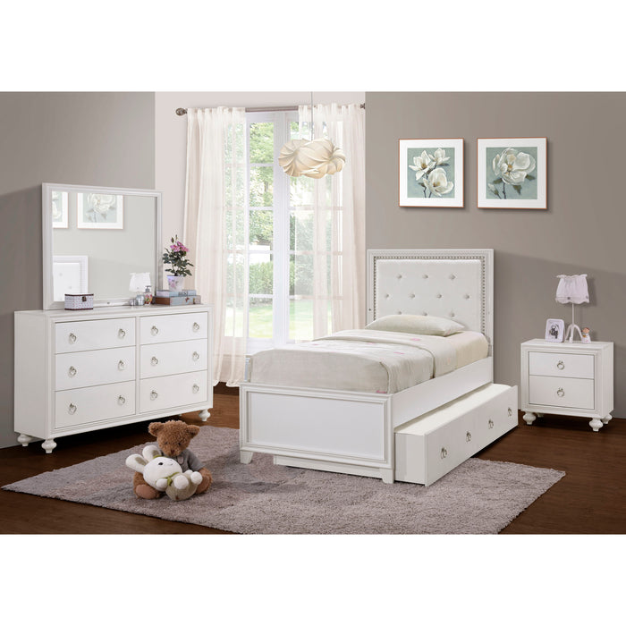 Bella White - Kids 6-Drawer Dresser - White