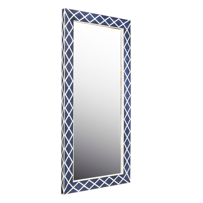 Pulaski Accents - Navy Blue Floor Mirror - Blue