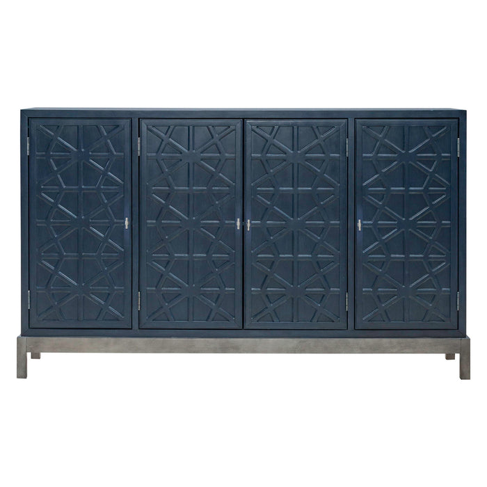 Braxton - Accent Cabinet - Azure Blue