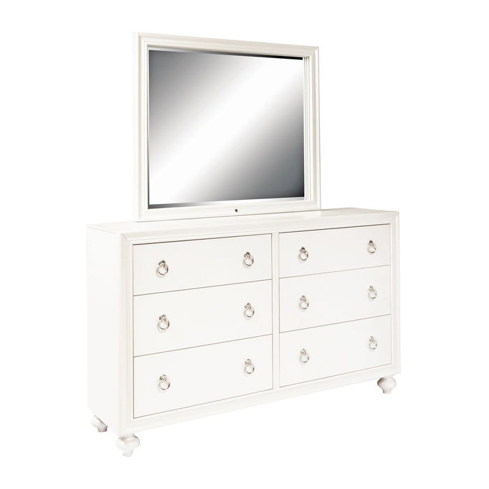 Bella - Framed Dresser Mirror with LED Lighting