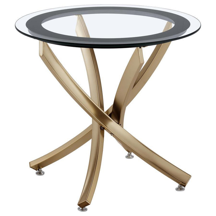 Brooke - Glass Top End Table