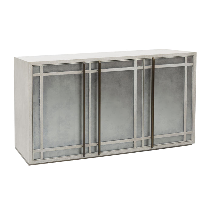 Pulaski Accents - 3 Door Eglomise Credenza - Gray