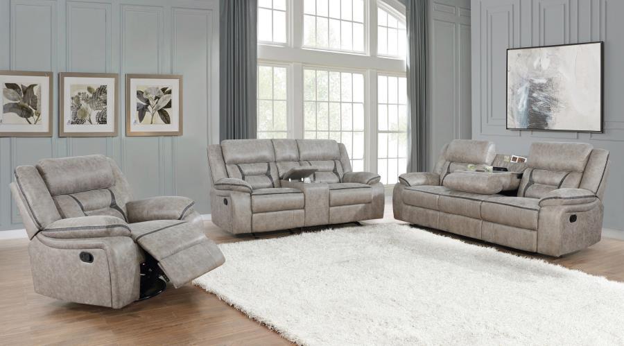 Greer - Upholstered Reclining Sofa Set