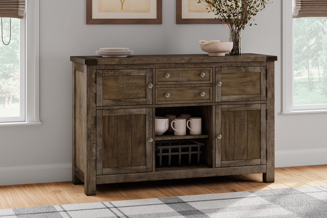 Moriville - Grayish Brown - Dining Room Server