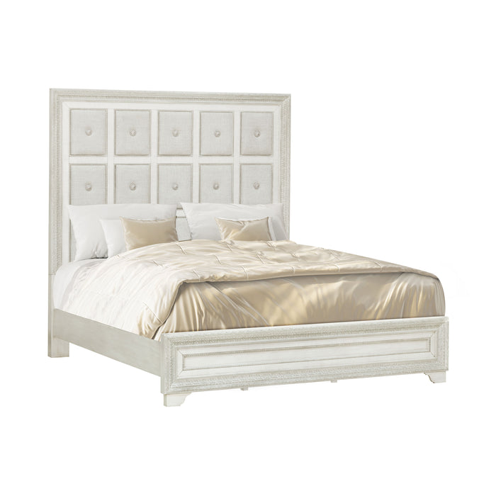 Camila - King Upholstered Bed - Natural