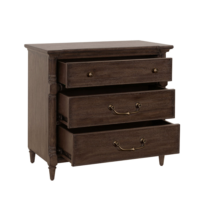 Revival Row - 3-Drawer Bachelor's Chest - Brown