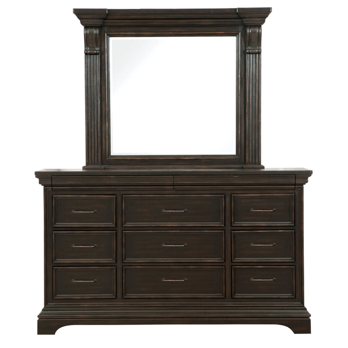 Caldwell - 11 Drawer Dresser - Brown