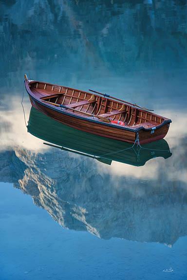 Floating By Martin Podt (Framed) - Blue