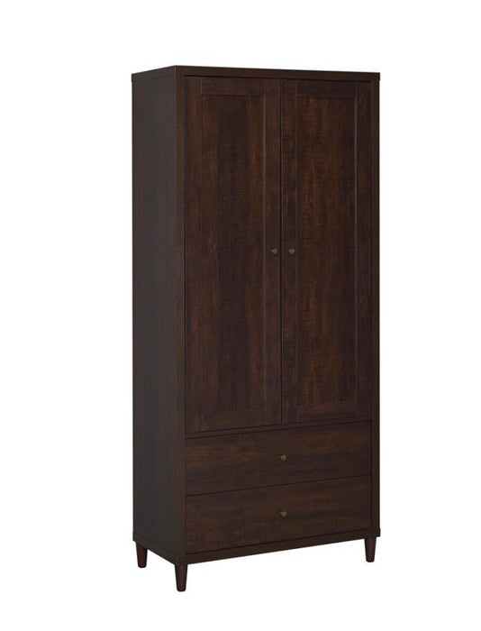 Wadeline - 2-Door Tall Accent Cabinet - Rustic Tobacco