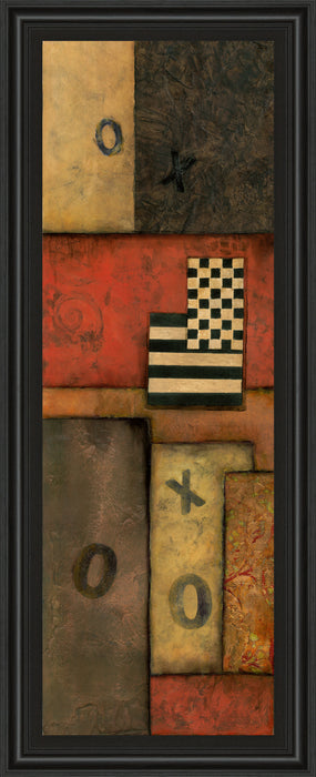 Right Move I By Norm Olson - Framed Print Wall Art - Red