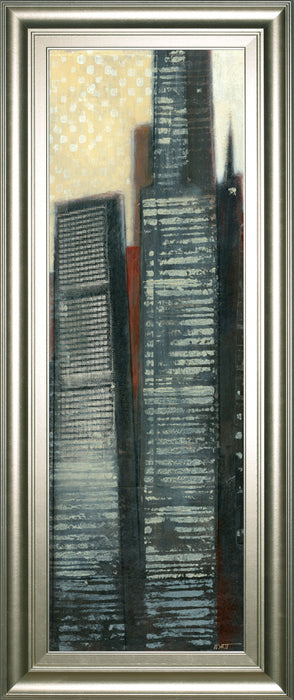 Urban Landscape IV By Norman Wyatt - Framed Print Wall Artt - Dark Gray