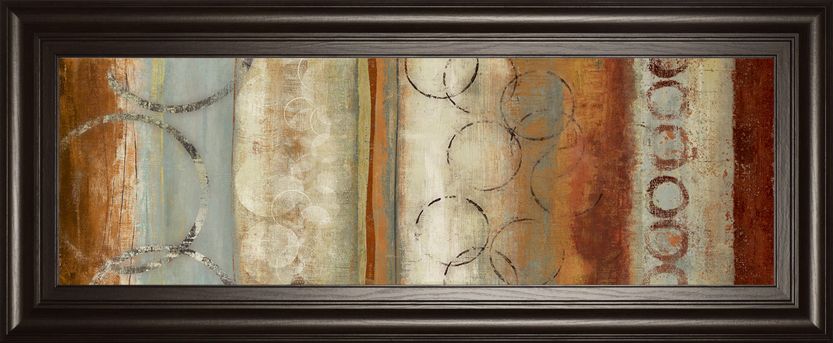 Juncture I By Tom Reeves - Framed Print Wall Art - Dark Brown