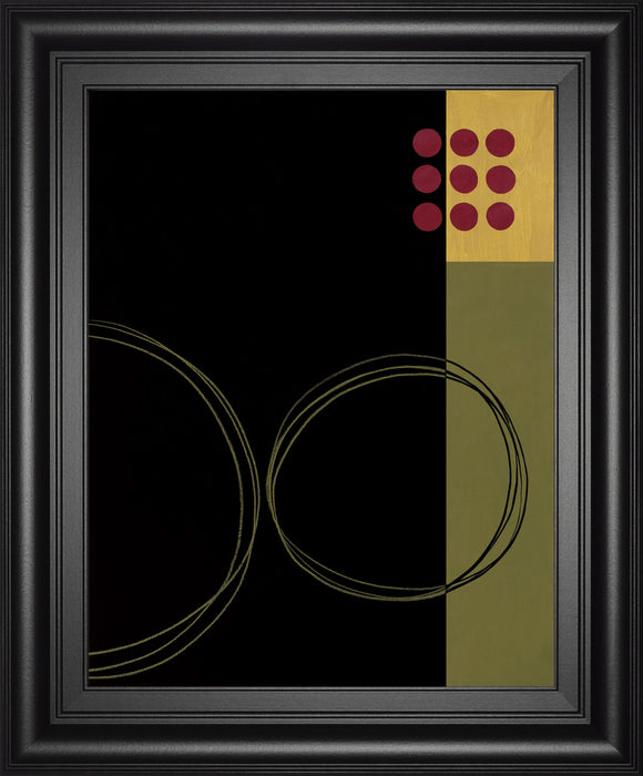 Circular Zone Il By Fernando Leal - Framed Print Wall Art - Black