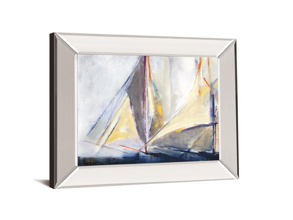 Light Breeze By Torres, M.A. - Mirror Framed Print Wall Art - Blue