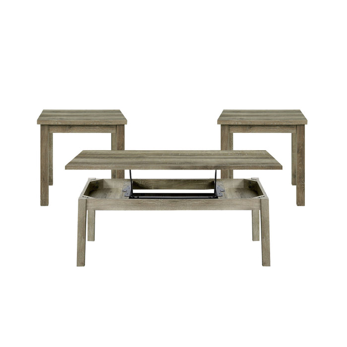 Oak Lawn - Three Pack Occasional Set (Lift Top Coffee Table) - Paper