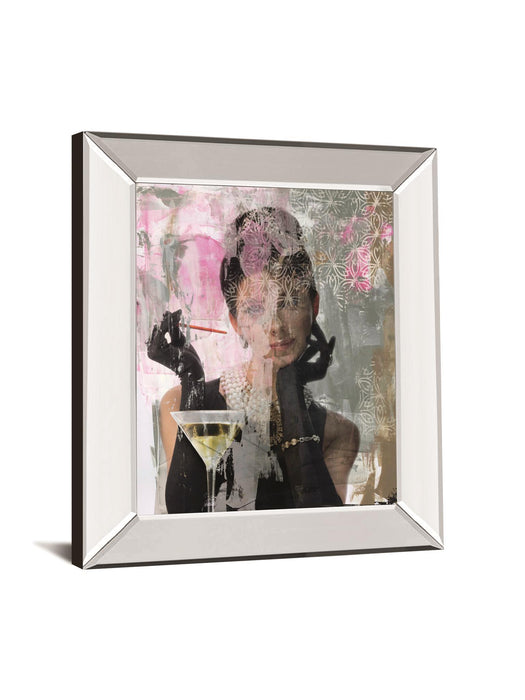 Lady Of Class By Amiee Wilson Mirrored Frame - Dark Gray