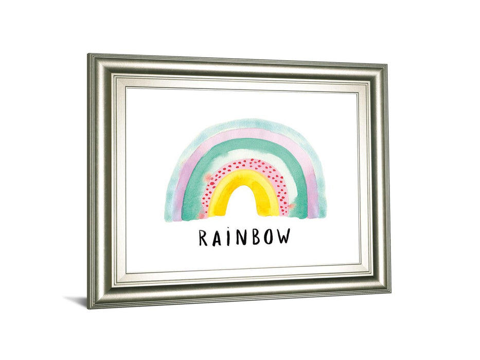 Rainbow Joy By Joelle Wehkamp - Framed Print Wall Art - Pink