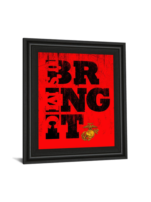 Bring It - Framed Print Wall Art - Red