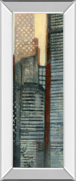 Urban Landscape V By Norman Wyatt - Mirror Framed Print Wall Artt - Dark Gray