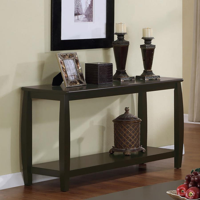 Dixon - Rectangular Sofa Table With Lower Shelf - Espresso