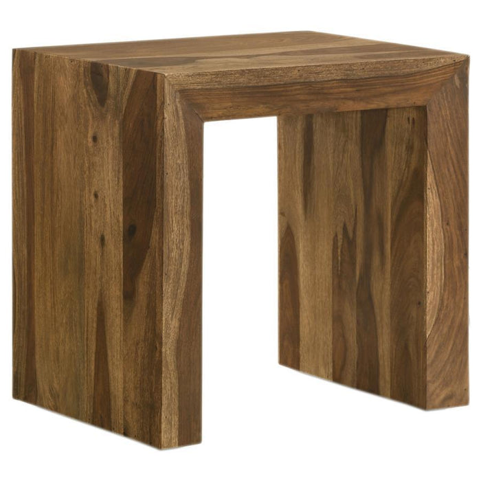 Odilia - Rectangular Solid Wood End Table - Auburn