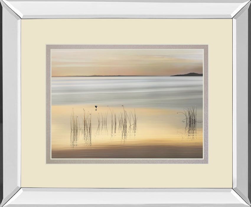 Golden By Marvin Pelkey - Mirror Framed Print Wall Art - Yellow - Gold