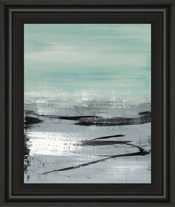 Beach Il By Heather Mcalpine - Framed Print Wall Art - Gray