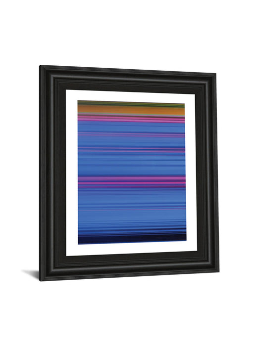 Abstract Blues By Mark Baker - Framed Print Wall Art - Blue