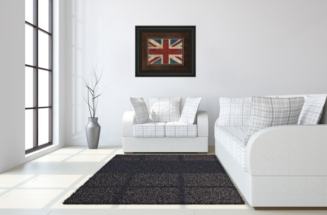 Union Jack By Avery Tillman - Framed Print Wall Art - Red