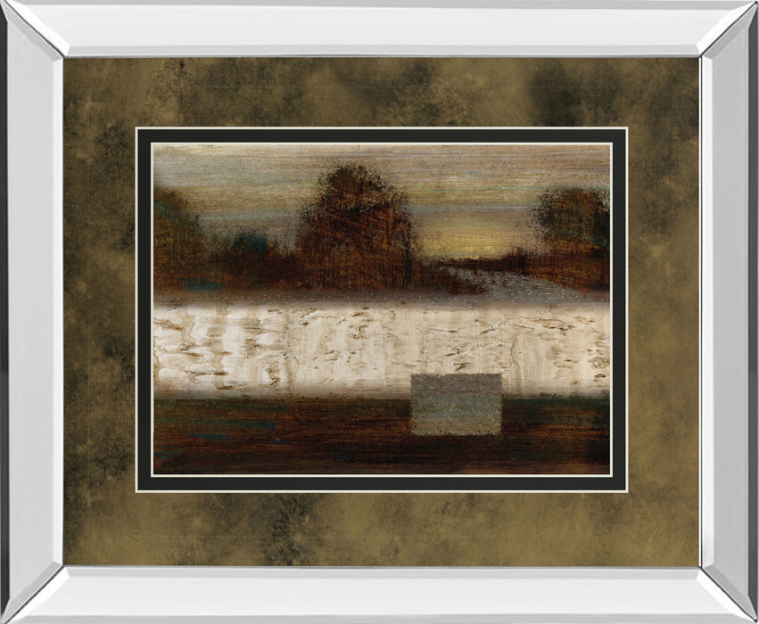Secluded Forest By Roxi Gray - Mirror Framed Print Wall Art - Dark Brown