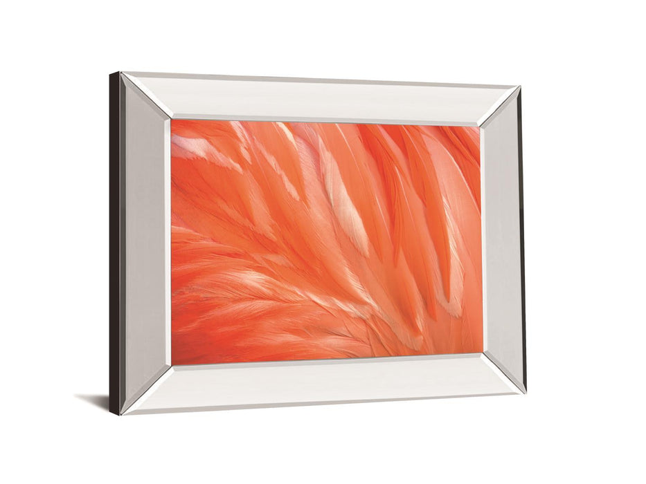 Danza De La Pluna By Ortegam X. Mirrored Frame - Red